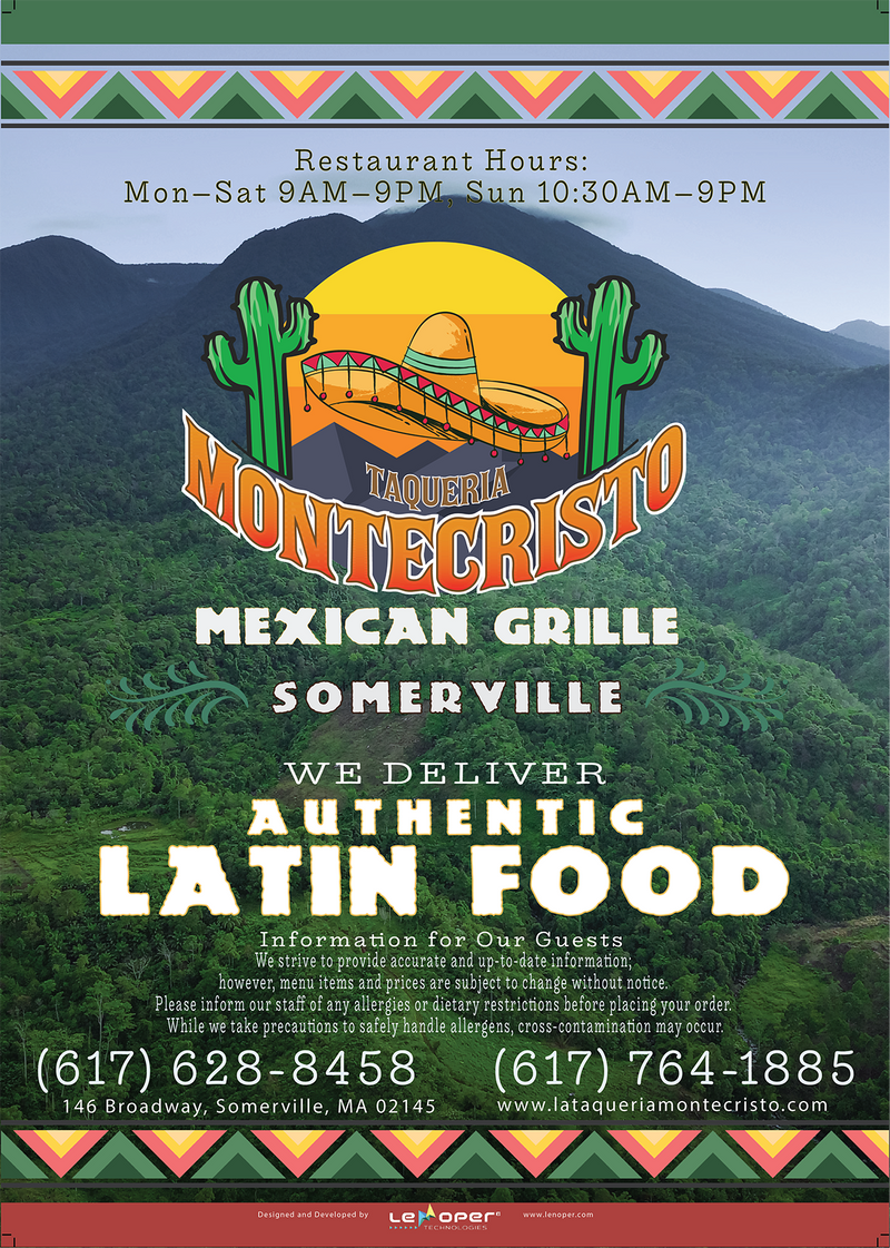 Food Menu - Front Cover