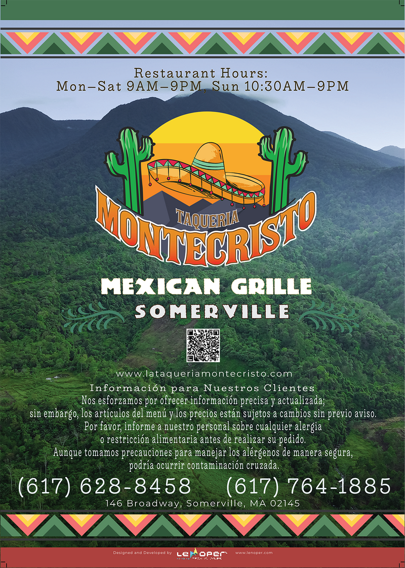 Food Menu - Back Cover